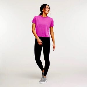 Cotopaxi Cerro Travel Tight High Waist Legging Blk Maroon Med Color block .